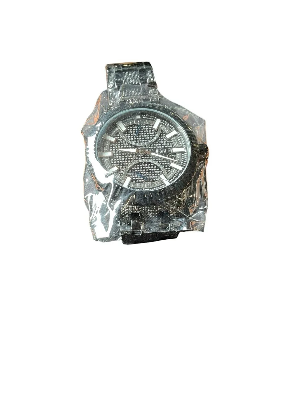 JBW 47mm Special Edition Diamond Black Crowne J6363D 0098/1000 Mens Watch